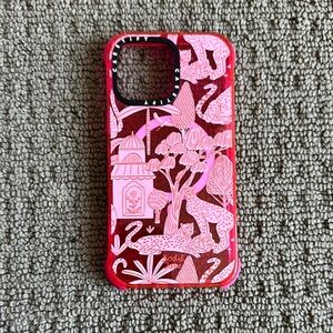 Casetify iPhone 14 Pro Max Red and Pink Phone Case